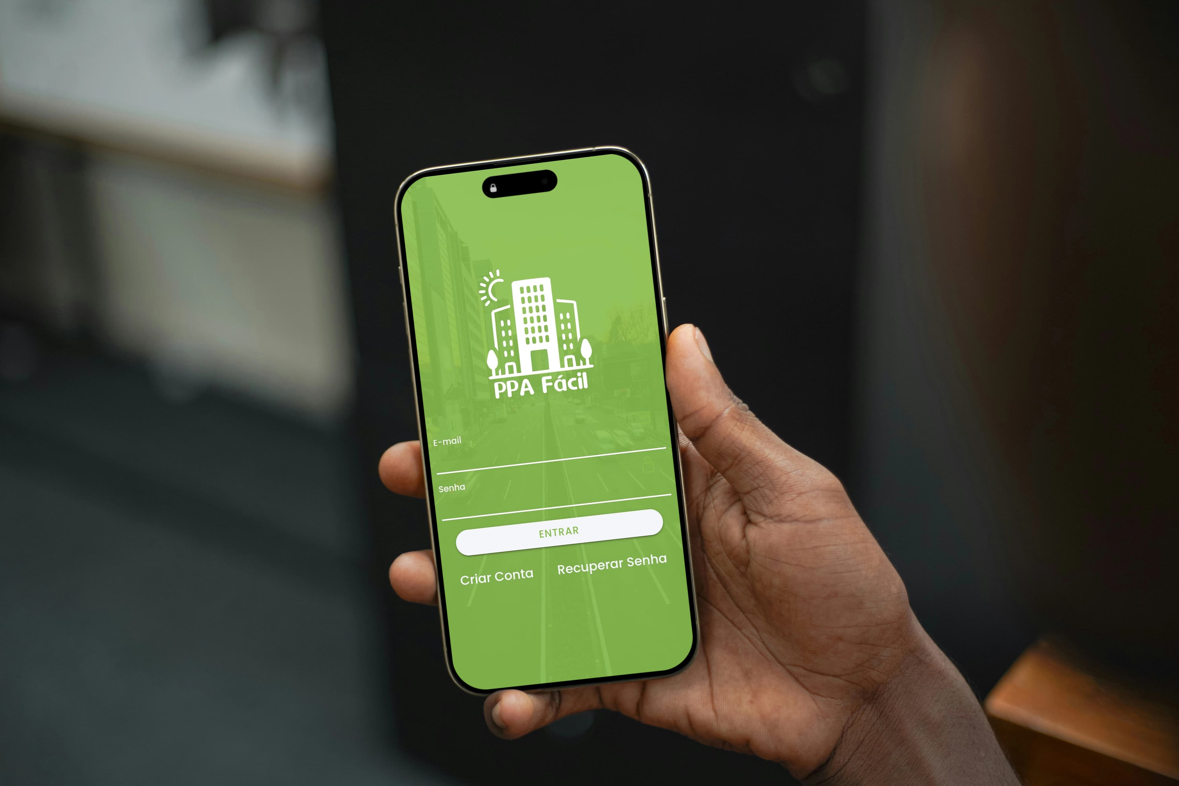 PPA Fácil - APP Mockup - Login Page